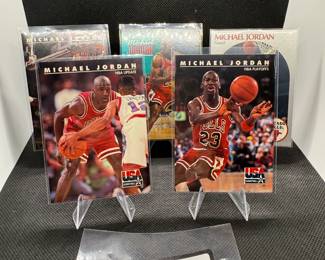 (5) Michael Jordan Basketball Cards Chicago Bulls