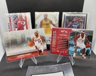 (5) LeBron James Basketball Cards Cleveland Cavaliers