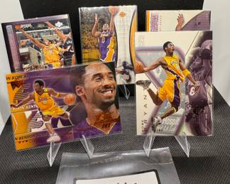 (5) Kobe Bryant Basketball Cards Los Angeles Lakers