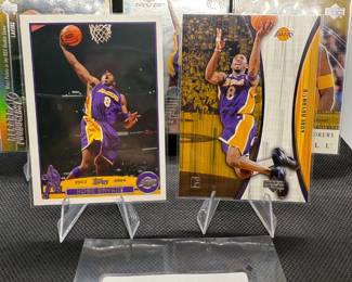 (5) Kobe Bryant Basketball Cards Los Angeles Lakers - Inserts