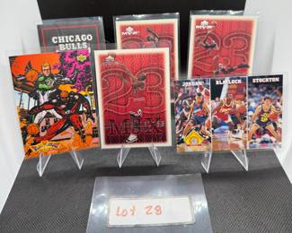 (5) Michael Jordan Basketball Cards Chicago Bulls