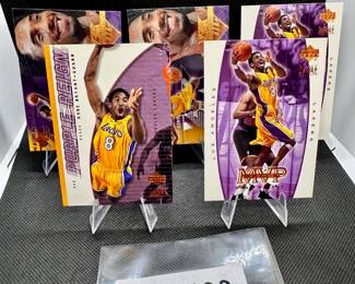 (5) Kobe Bryant Basketball Cards Los Angeles Lakers