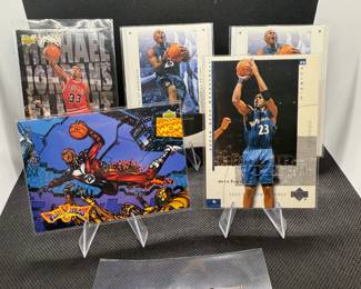 (5) Michael Jordan Basketball Cards Chicago Bulls