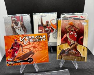 (5) LeBron James Basketball Cards Cleveland Cavaliers