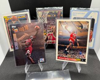 (5) Michael Jordan Basketball Cards Chicago Bulls