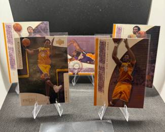 (5) Kobe Bryant Basketball Cards Los Angeles Lakers