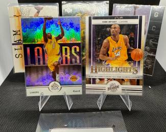 (5) Kobe Bryant Basketball Cards Los Angeles Lakers - Inserts