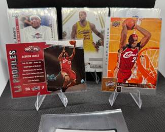 (5) LeBron James Basketball Cards Cleveland Cavaliers