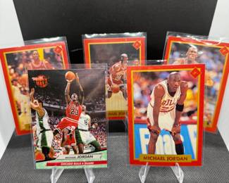 (5) Michael Jordan Basketball Cards Chicago Bulls