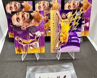 (5) Kobe Bryant Basketball Cards Los Angeles Lakers