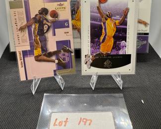 (5) Kobe Bryant Basketball Cards Los Angeles Lakers