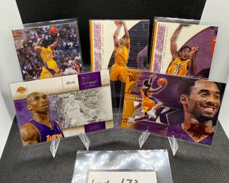 (5) Kobe Bryant Basketball Cards Los Angeles Lakers