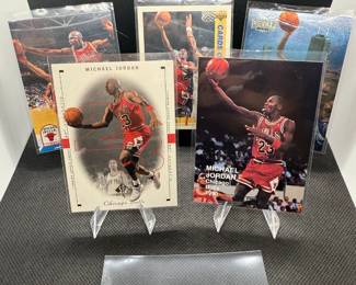 (5) Michael Jordan Basketball Cards Chicago Bulls