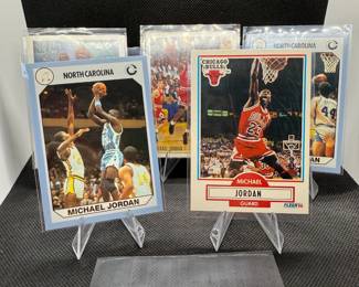 (5) Michael Jordan Basketball Cards Chicago Bulls