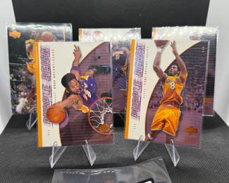 (5) Kobe Bryant Basketball Cards Los Angeles Lakers