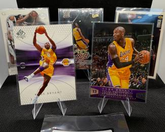 (5) Kobe Bryant Basketball Cards Los Angeles Lakers