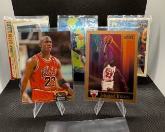 (5) Michael Jordan Basketball Cards Chicago Bulls