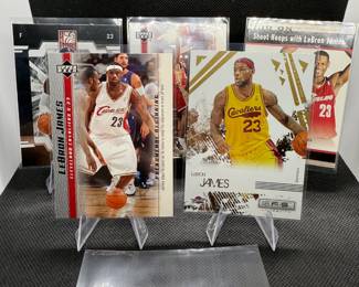 (5) LeBron James Basketball Cards Cleveland Cavaliers