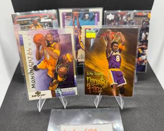 (5) Kobe Bryant Basketball Cards Los Angeles Lakers