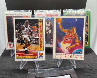(5) Michael Jordan Basketball Cards Chicago Bulls