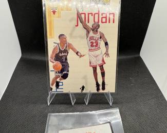 Michael Jordan and Anfernee Hardaway Oversized Card by Upper Deck