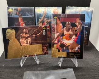 (5) Michael Jordan Basketball Cards Chicago Bulls