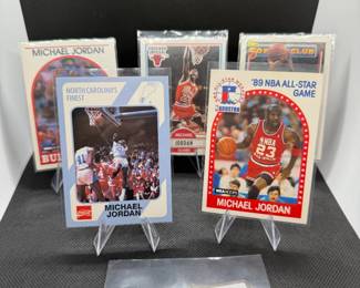 (5) Michael Jordan Basketball Cards Chicago Bulls