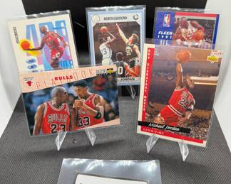 (5) Michael Jordan Basketball Cards Chicago Bulls