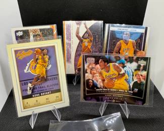 (5) Kobe Bryant Basketball Cards Los Angeles Lakers