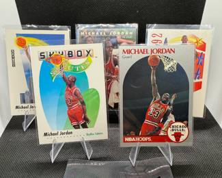 (5) Michael Jordan Basketball Cards Chicago Bulls