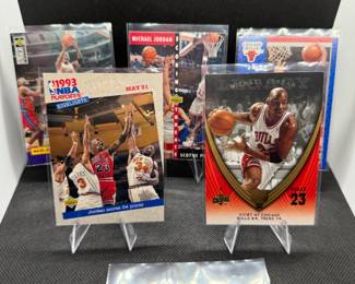 (5) Michael Jordan Basketball Cards Chicago Bulls
