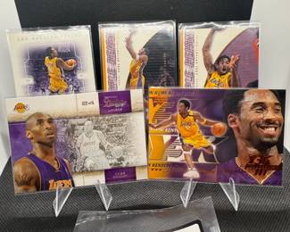 (5) Kobe Bryant Basketball Cards Los Angeles Lakers