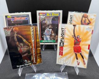 (5) Michael Jordan Basketball Cards Chicago Bulls