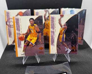 (5) Kobe Bryant Basketball Cards Los Angeles Lakers