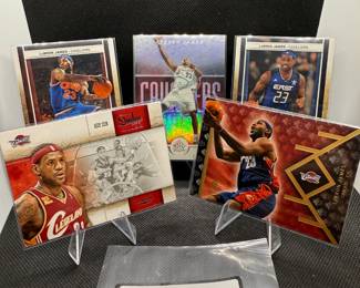(5) LeBron James Basketball Cards Cleveland Cavaliers