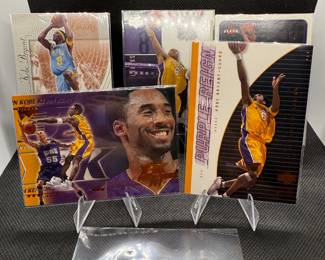 (5) Kobe Bryant Basketball Cards Los Angeles Lakers - Inserts