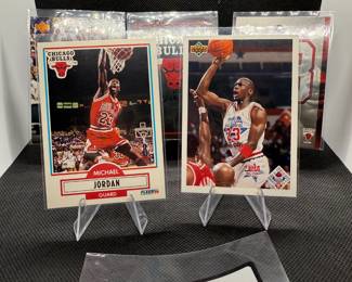 (5) Michael Jordan Basketball Cards Chicago Bulls