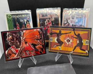 (5) Michael Jordan Basketball Cards Chicago Bulls