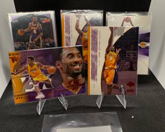 (5) Kobe Bryant Basketball Cards Los Angeles Lakers
