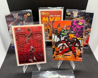 (5) Michael Jordan Basketball Cards Chicago Bulls