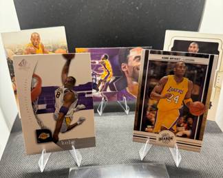 (5) Kobe Bryant Basketball Cards Los Angeles Lakers