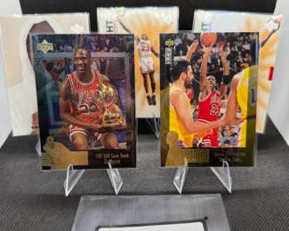 (5) Michael Jordan Basketball Cards Chicago Bulls