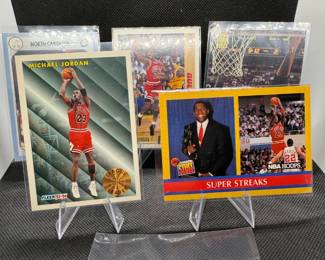 (5) Michael Jordan Basketball Cards Chicago Bulls