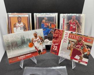 (5) LeBron James Basketball Cards Cleveland Cavaliers