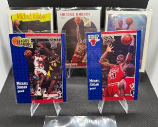 (5) Michael Jordan Basketball Cards Chicago Bulls