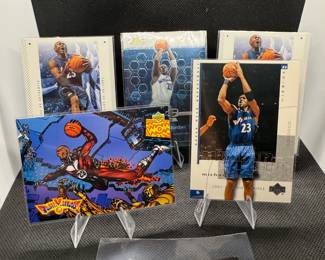 (5) Michael Jordan Basketball Cards Chicago Bulls