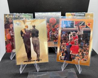 (5) Michael Jordan Basketball Cards Chicago Bulls