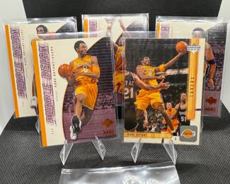(5) Kobe Bryant Basketball Cards Los Angeles Lakers