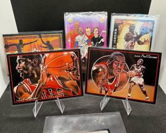 (5) Michael Jordan Basketball Cards Chicago Bulls