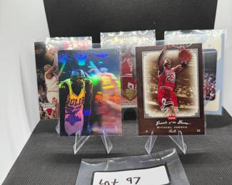 (5) Michael Jordan Basketball Cards Chicago Bulls